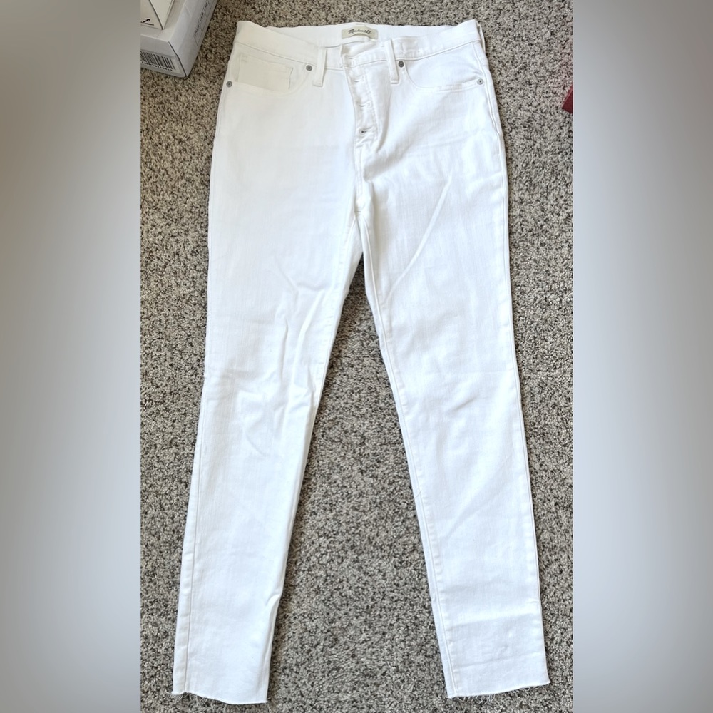 Madewell White 9” Mid-Rise Skinny Jeans - Size 31